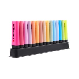 STABILO BOSS ORIGINAL - Highlighter - Deskset of 15 - with 3 Neon Colours, 9 Pastel Colours and 3 NatureCOLORS