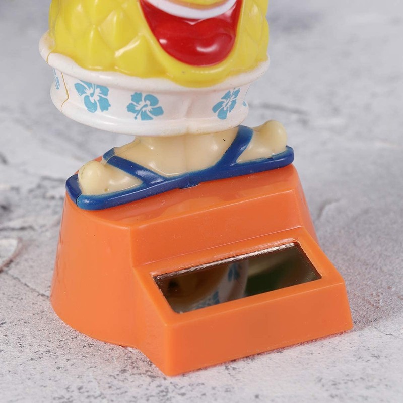 Solar Bobble Shaking Head Dancing Toy Pineapple Figure Statue Car