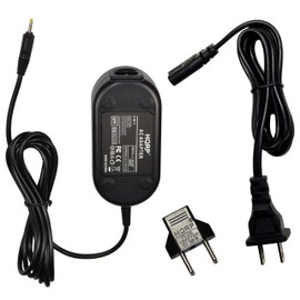 HQRP AC Power Adapter Compatible with Canon PowerShot A720 is / A720IS, A710 is / A710IS Digital Camera - (incl. USA Plug & Euro Adapter)