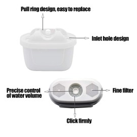 Anmumu Water Filter Cartridges Compatible with BRITA MAXTRA+ Mavea Maxtra Water Filter Cartridges for BRITA Jugs Pitcher, Remove Limescale Chlorine Taste 6Pack