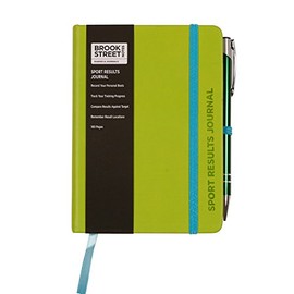 Sport Results Notebook - Hardback A6 Sports Gift (Lime Green)