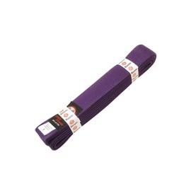 Ronin Brand Martial Arts Uniform - Cinturón de rango de color sólido, amarillo, verde, naranja, azul, morado, rojo, café y negro, calidad premium (morado, 3)