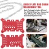 Chainsaw Chain Measuring Tool for Pitch, Gauge, Bar Groove And