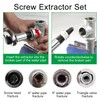 YPYMOD Professional Screw Extractor Set 6 Pieces Professional Left Handed