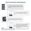 4 Pack TSA Approved Luggage Locks, Combination Travel Cable Lock,