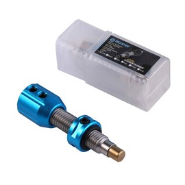 BICASTER - Botón de presión con rosca ajustable para arcos recurvos (azul)