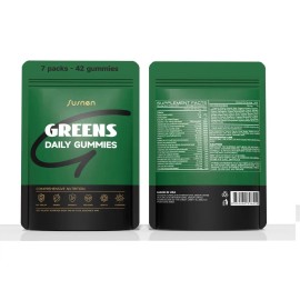 Greens Daily Gummies - 20+ Nutrients, Green Apple Flavor, Stress & Bone Support