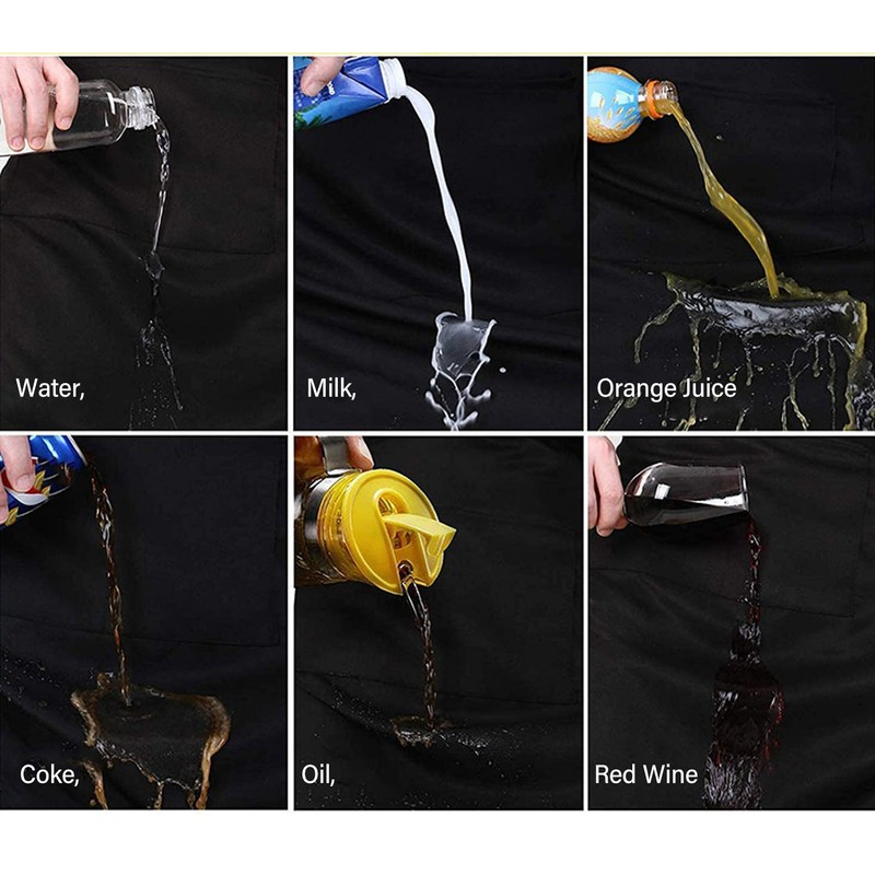 Cooking Apron Waterproof Adjustable Neck Strap Breathable Soft Kitchen Bib