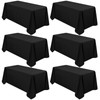 6 Pack Tablecloth 90 x 132 inch Polyester Table Cloth