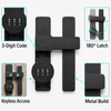Combination Door Lock for Sliding Doors - 3-Digit Keyless Deadbolt
