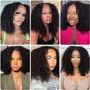 200% Density V Part Human Hair Wigs, Upgrade Afro Kinky
