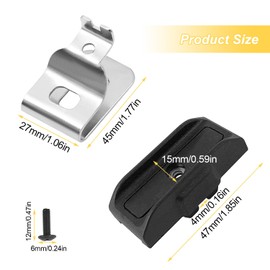 Magnetic Belt Clips, Magnetic Drills, Magnetic Construction, Robust and Durable, Belt Clip, Easy Mounting Tools, Magnetic Belt Clip, for DCD720, DCD730 CORDLESS DRIL