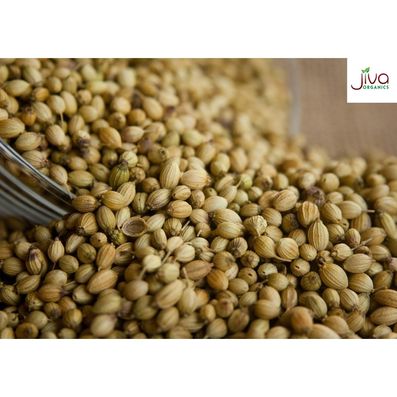 Jiva Organics Organic Coriander Seeds Whole 1.25 Pound Bulk Bag