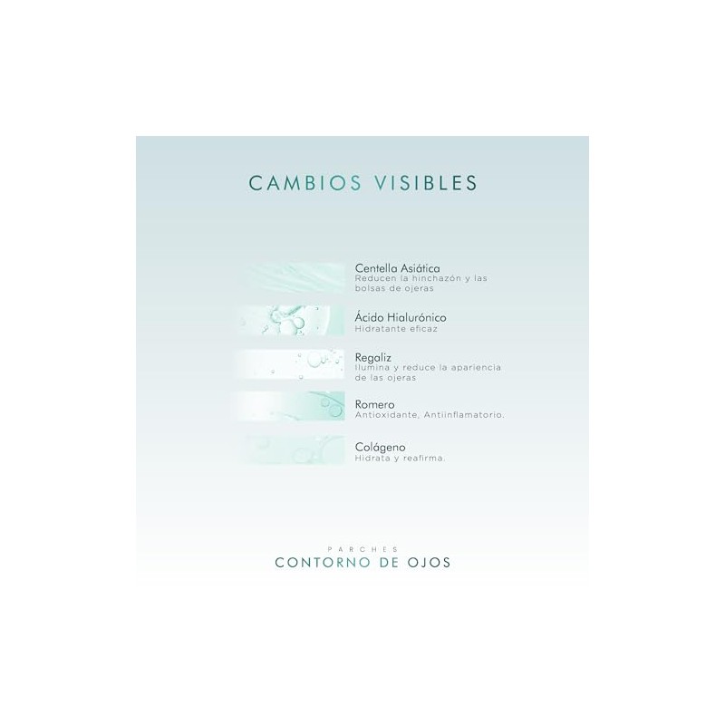 Macarillas para reductor de ojeras, mirada cansada y bolsas, 25