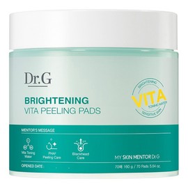 Dr. G Brightening Vita Peeling Pad 160g, 70 sheets, 1 piece / 닥터지 브라이트닝 비타 필링 패드 160g, 70매입, 1개