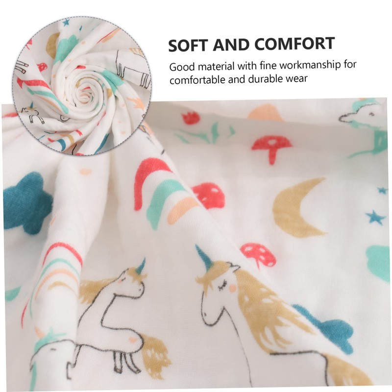 CORHAD Pure Cotton Bath Towel Muslin Towel for Newborns Lightweight