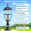 Benany Solar Post Lights Outdoor, Aluminium Solar Lamp Post Light