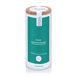 Goldrutenkraut-Extrakt Pur (Solidago virgaurea 10:1), hochdosiert und reich an Phenolglykosiden und Flavonoiden, 290 handgefertigte vegane Kapseln aus der Wunschkapsel-Manufaktur