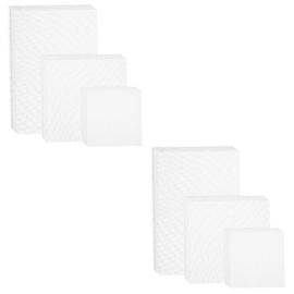 Operitacx 2 Sets of Cross Stitch Mesh Nitrogen Cross Stitch Cushion Cover Embroidery Cloth Embroidery Mesh Fabric Aida Cloth Portable Nitrogen Embroidery Fabrics Polyester Cotton White 12 Pieces x 2