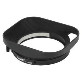 Haoge LH-M36B Square Metal Lens Hood Shade Compatible with Leica Summicron 35mm f2, Summicron M 35mm f2, Summicron-M 35mm f2 ASPH and Elmarit-M 28mm f2.8 ASPH Lens Hollow Out Designed Black