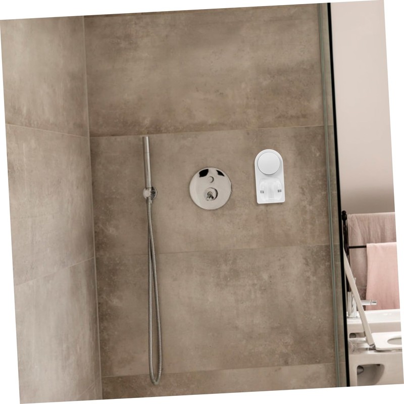 Operitacx Adjustable Wall Mounted Suction Shower Head Bracket Punch Base