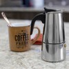 Home Basics Stainless Steel Stove Top Espresso Coffee Maker (Silver)