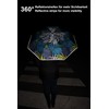 Aminca Automatic Pocket Umbrella, 360° Reflective, Automatic Open-Close, Umbrella for