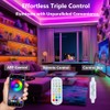 WS2812b Kit Individually Addressable LED Strip 16.4FT 30Pixels/m, Bluetooth APP