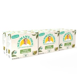 Newman's Own Newmans Own Organic Green Tea 40 Count Tea Bags Pack of 6 Health Benefits