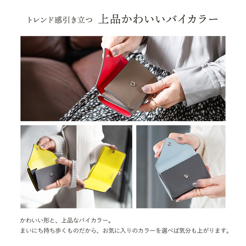 MALTA Mini Wallet Trifold Wallet for Men and Women, Compact,