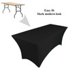 pod linen spandex stretch cover tablecloth for 6ft foot table