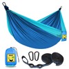 SZHLUX Camping Hammock Double & Single Portable Hammocks with 2