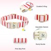 Elegant little tail Dog Collar, Cute Pink with Red Strip