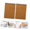 Operitacx 2pcs Bulk Ruled Sketchbooks Drawing Paper Sketching Notebooks Spiral