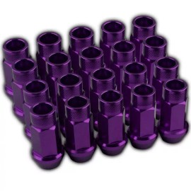 STATIIK 20PC PURPLE LUG EXTENDED RACING LUG NUTS FOR TIRES/WHEELS/R