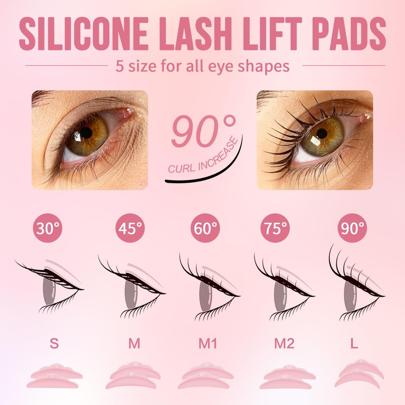 PERMANIA Eyelash Lifting Set, Eyebrow Lifting Set, 2024 Version Lash