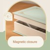 Jewelry Box Magnetic Closure Double Sided Large Capacity Decorative PU