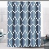 Gelbchu Aegean Blue Fabric Bath Shower Curtain W 54 x
