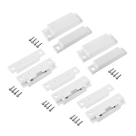 Fielect 2Pcs MC-31 Surface Mount Wired N.O. Door Contact Sensor Alarm Magnetic Reed Switch White
