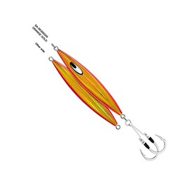 Daiwa Jig Saltwater SA-SK140G05 Saltiga SLK Metaljig, 5oz, 7/0 Assist Hooks, Orange