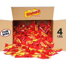STARBURST Fun Size Chewy Candy Bulk Pack - Bulk Candy Individually Wrapped, 4 Pound Box (304 Pieces)