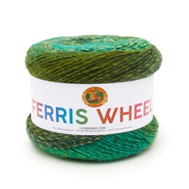 Lion Brand Yarn Company 217-603 Ferris Wheel Yarn, Evergreen, One Skein