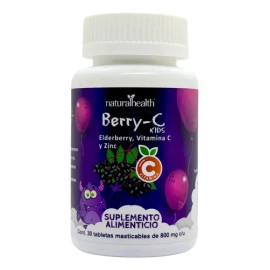 Berry-c Kids Vitamina C 30 Tabletas Masticables Niños Natura                                                                                          