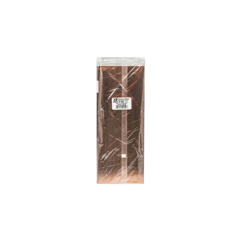 K&S 259 Copper Sheet: 0.025" Thick x 4" Width x