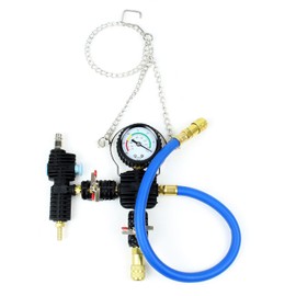 Yato Professional Cooling System Pressure and Tester Set, 3 Pieces, -1 Bar, 340 l/min, 15-45 mm Connection, Cooling System Tester, Bleeding Device, Universal Water Tank, Cooling Water Vacuum