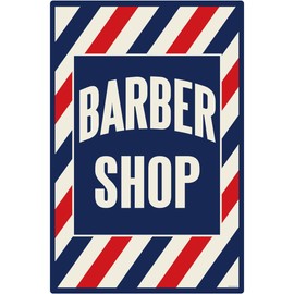 Barber Shop Stripes Wall Decal 16 x 24 Removable Wall Sticker