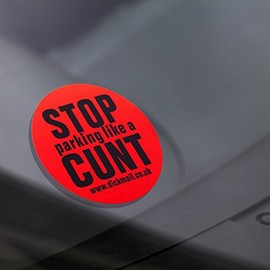 Stop Parking Like A Bumper Sticker Bad Parking Violation Stickers (12 Stickers)
