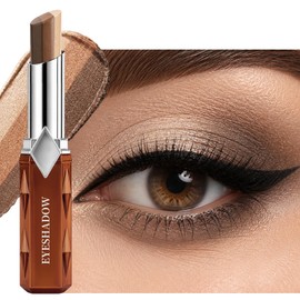 Erinde Barra de Sombra de Ojos con Purpurina y Degradado de 3 Colores  Sombra de Ojos Mate en Crema, Larga Duración Resistente al Agua, Acabados Mate 