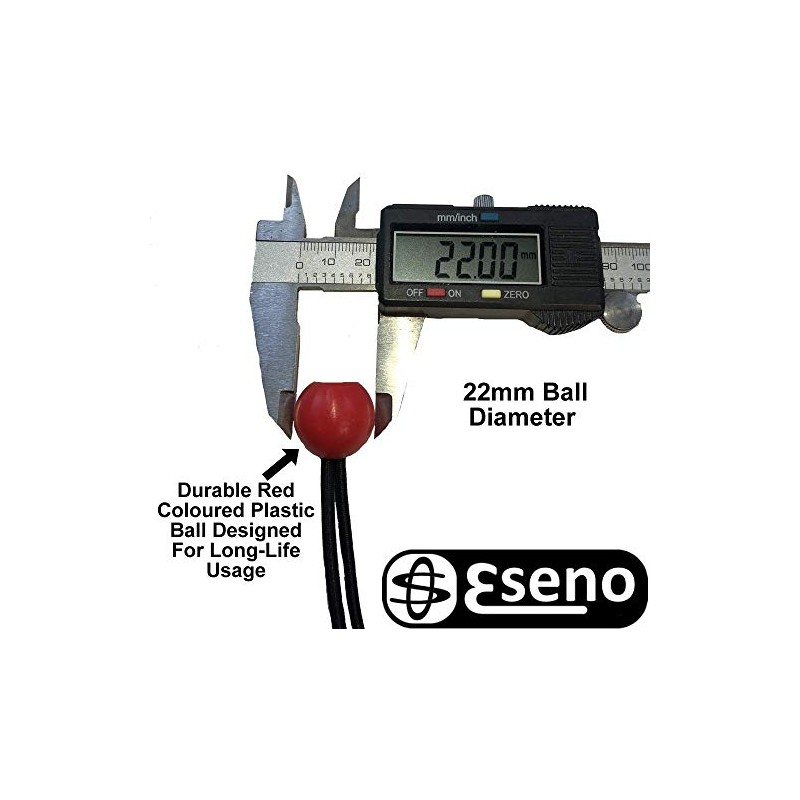 Eseno 10 x 150mm Ball Bungee Cords. Ideal for Tarps,