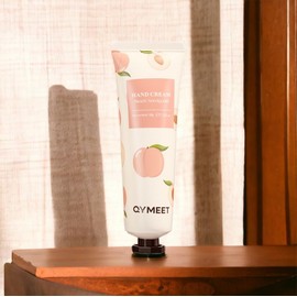 Qymeet Hand Cream for Dry Cracked Hands 30ml, Travel Size Hand Lotion for Dry Skin Repair, Fast-Absorbing Organic Hand Moisturizer for Women & Men, Hand Moisturizing Skin Care Gift (Honey Peach)